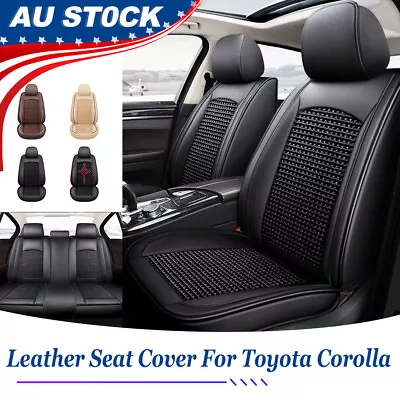 Breathable Leather Auto Car Seat Cover Full Set/Front Cushion For Toyota Corolla • $103.80