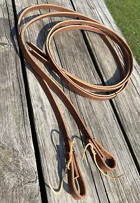 US Made Harness Leather Western Split Reins 8  Ft X 5/8” • $29