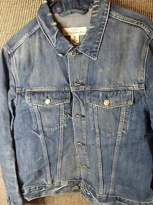 Denim Jacket Medium Men's Distressed By H&M Apparel.T29 • $12