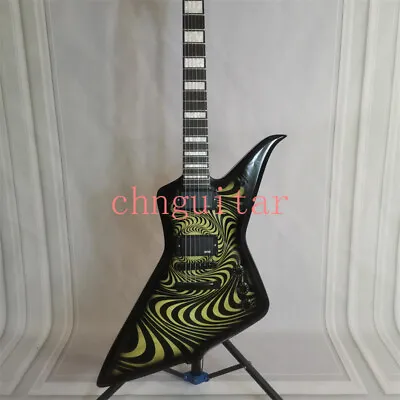 Black Green Zakk Wylde Blood Eagle Electric Guitar Black Hardware H-H Pickups • $320.15