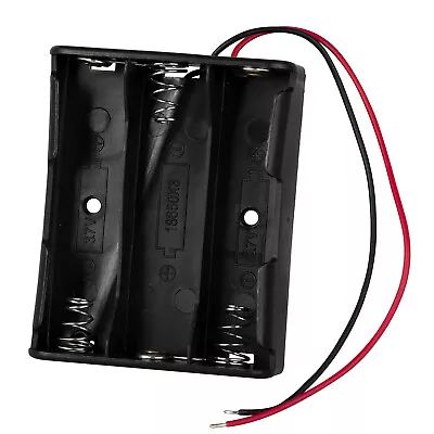 18650 Battery Clip Holder 3 Slot 3.7V Plastic Series Case Pack Box 2 Wire Leads • £3.98