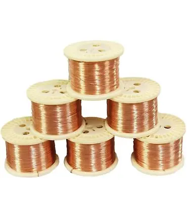 Copper Round Wire (Dead Soft) Ga. 12 To 30 /Variations 5 To 150 Ft Coil Or Spool • $12.64