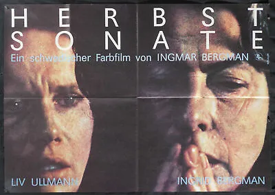 AUTUMN SONATA (1978) Original E German Cinema Poster INGMAR BERGMAN Liv Ullmann • $31.57