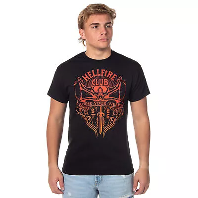 Strangers Things Men's Hellfire Club Choose Your Weapon T-Shirt Tee • $14.99