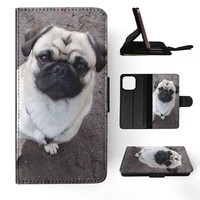 Flip Case For Apple Iphone|cute Dog Puppy Canine Pug 4 • $19.95