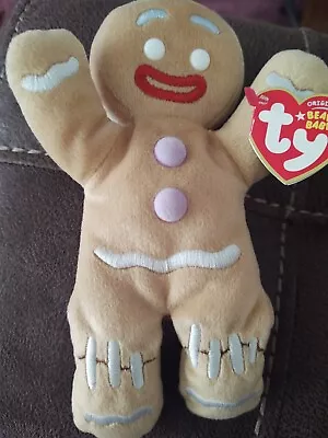 Ty Beanie Babies Shrek Gingy Plush 2008 Vintage Gingerbread  • $9.99