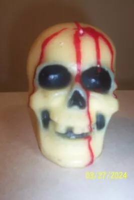 Vintage Gurley Candle Bleeding Skull Halloween Decor USA UNUSED NICE • $32