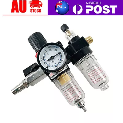 Air Compressor Filter Regulator Separator Moisture Water Trap Gauge AFC2000 AU K • $23.99