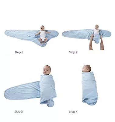 White Cotton Miracle Blanket Swaddle Baby Newborn Nursery Cot Baby Shower Gift • £22