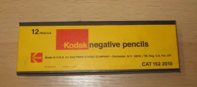 Vintage Kodak Negative Grease Marker Pencils Black Original Box Lot Of 10 • $20