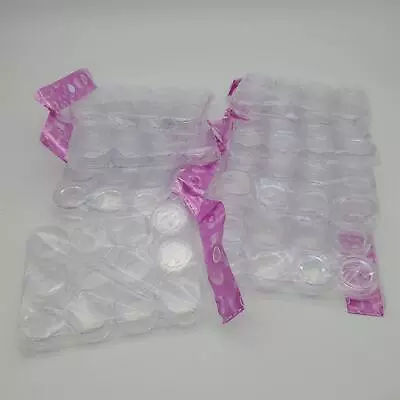 Empty 5 Grams Acrylic Clear Round Jars BPA Free - 90 PACK • $11.99