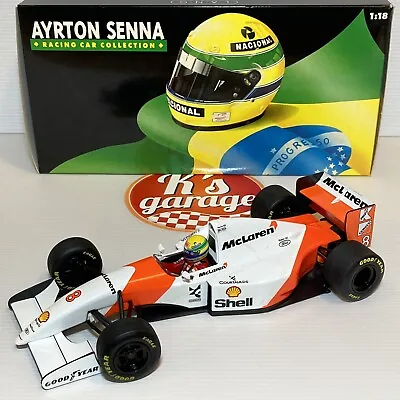 MINICHAMPS 1/18 McLaren Ford MP4/8 1993 Ayrton Senna #8 LANG 540931808 • $155