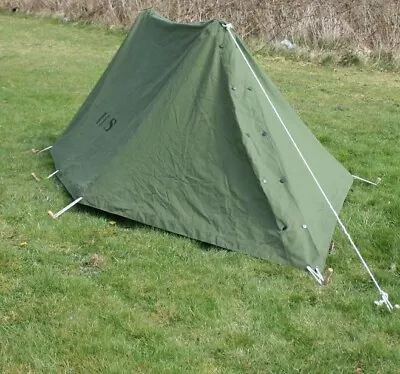 US Military Issue Shelter Half (both Halves And Accessories For 1 Complete Tent) • $179.99