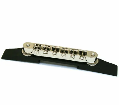 $40.44 • Buy Genuine Gretsch Nickel-Ebony Adjusto-Matic II AOM Guitar Bridge 006-0884-000