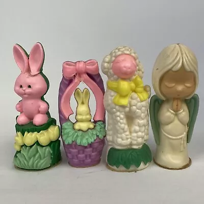 Lot Of 4 VTG 1980s Wizard Easter Air Freshener Wax Figurines Lamb Bunny Basket • $16.99