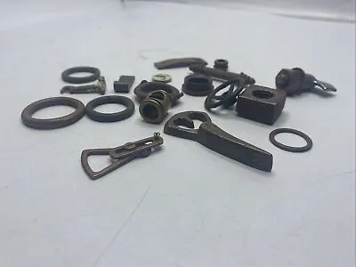 Metal Detector Finds Lot Brass? Copper? Washer Nuts Parts Pieces MK • $9.99