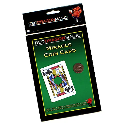 Miracle Coin Card - Simple Easy Close Up Card Magic Trick - Bicycle  - SEE VIDEO • £4.95