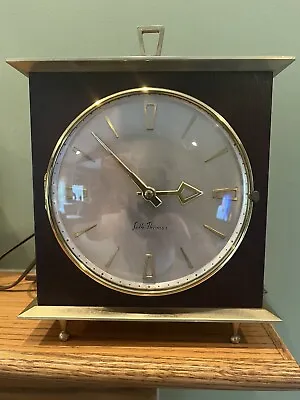 Vintage Seth Thomas Mantel Clock E-534-001 Wood & Brass German Made Working • $45