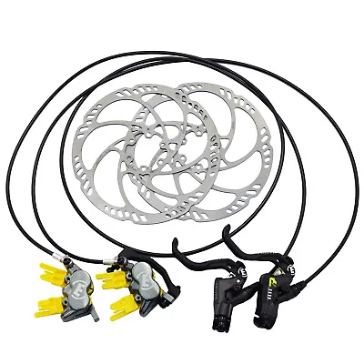 Magura MT7 Pro 4-Piston Post Mount Hydraulic Disc Brake Set W/ 180mm Rotor (F+R) • $325