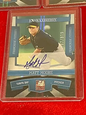 MATT MOORE 2010 Donruss Elite Extra Edition Autograph Rookie PHILLIES AUTO #/819 • $4.29