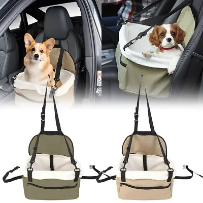 Folding Pets Car Seat Safe Booster Cat Puppy Dog Travel Carrier Bed Bag Kennel • £9.99