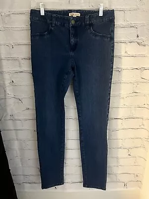 CAbi #886 Blue Jeggings EUC Button/Zip Closure STRETCH EUC Women's Size 8 • $18