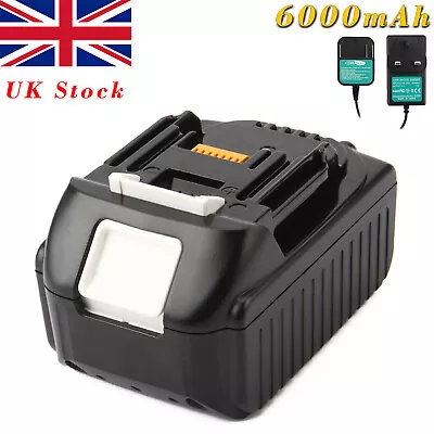 18V 6000mAh Battery/Charger For Makita BL1860 BL1850 BL1840 BL1830 LXT400 BCL180 • £16.89