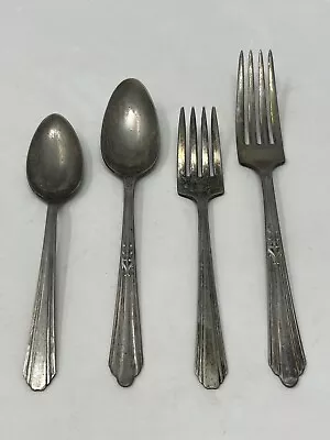 NSC EPNS Place Setting Dinner Fork Salad Fork Soup Spoon Teaspoon • $15.95