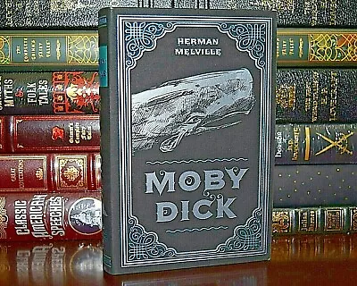 New MOBY DICK Herman Melville Suede Leather Feel Ribbon Marker Deluxe • $18.43