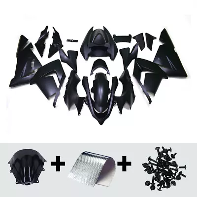 ABS Fairing For ZX10R 2004 2005 Zx-10r 04 05 Injection Motorcycle Bodywork Black • $403.95