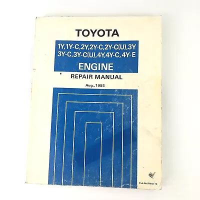 Toyota 1Y 2Y 3Y 4Y Engine Repair Manual Book Corona Tarago Hilux Hiace Dyna 1985 • $85