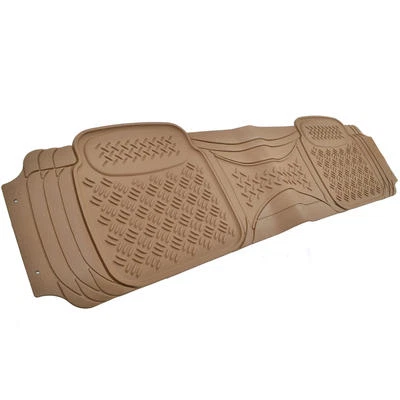 $18.70 • Buy Motor Trend Rear Premium Rubber Car Floor Mats/ Full Row Liner Runner - Beige