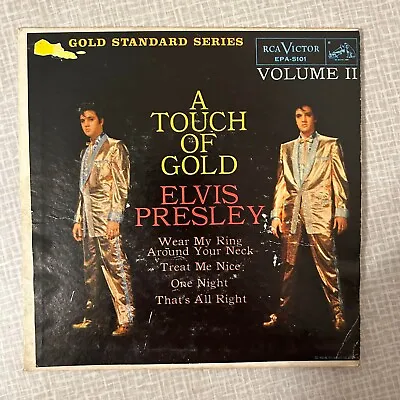 Elvis Presley - A Touch Of Gold Vol 2 RCA 5101 Gold Standard Maroon • $75