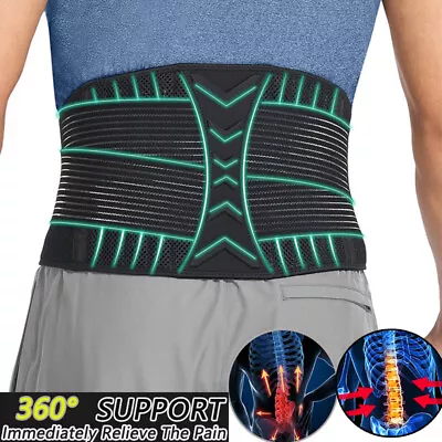 Elastic Abdominal Binder Stomach Compression Slimming Belt Back Support Brace XL • £6.79