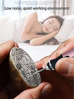 Cordless Electric Engraving PenMicro Polishing Pen With Stencils 33 Drill Bits • $29.99