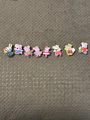 £14.42 • Buy Peppa Pig George Rabbit Jibbitz Crocs Charms Bracelet Lot Of 8