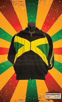 Jamaica Flag Black Yellow Green Colours Tracksuit Top/jacket Reggae Culture • £37.99