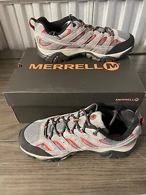 Men's Merrell Moab 2 Vent Charcoal Grey Red Hiking Shoes Sz 10 Brand New In Box • $59.95