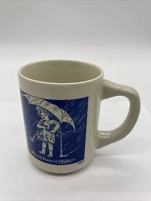 Vintage 1914 Morton Salt Girl & Umbrella Coffee Mug Cup “When It Rains It Pours” • $8.33