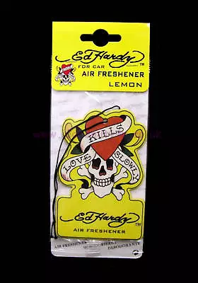 Ed Hardy Lemon Fresh Scent Fragrance Car Air Freshener  • $3.25