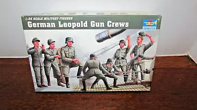 German Leopold Gun Crews 1:35 Scale Military Figures Contents Sealed Trumpeter • $12