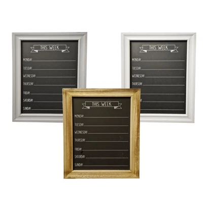 £12.50 • Buy Wooden Chalk Board Week Days Meal Menu Planner Events  Kitchen Organiser Plaque