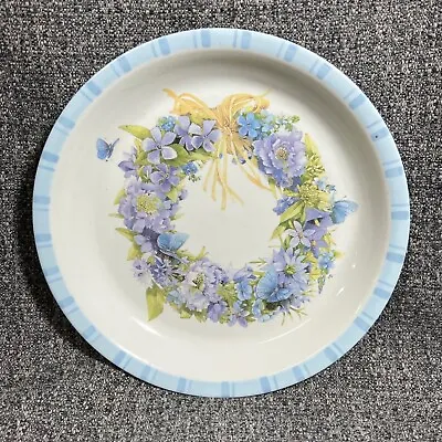 MARJOLEIN BASTIN HALLMARK Nature's Sketchbook Serving Plate Pie Dish 11.5  Blue • $14.99