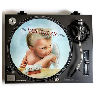 Van Halen Turntable Slipmat For Vinyl Records 1984 Eddie David Lee Roth EVH Lp • $11.99