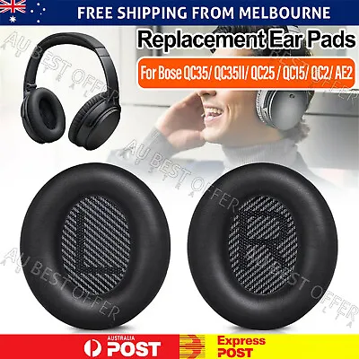 Replacement Ear Pads Cushions For Bose Quiet Comfort 35 QC35 II/I 25 15 AUS • $8.94