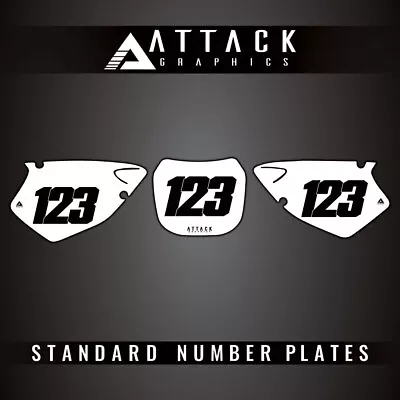 Attack Graphics Number Plate Backgrounds For Yamaha YZ250 2000 • $41.85