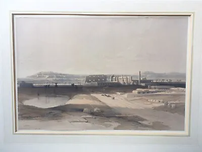 L Haghe After D Roberts C. 1840 PAIR Hand Coloured Lithographs Edfou & Karnak • £250