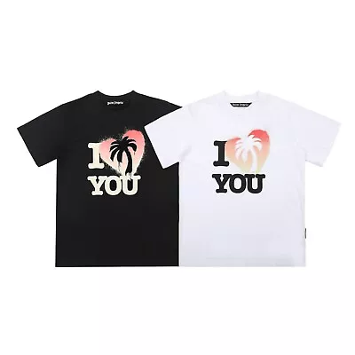 Fashion I Love You Palm Tree Classic Tee Unisex Casual Street Short Sleeve • $29.99