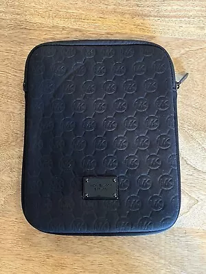 Michael Kors Embossed Logo Black Neoprene Ipad Sleeves Case Cover • $20