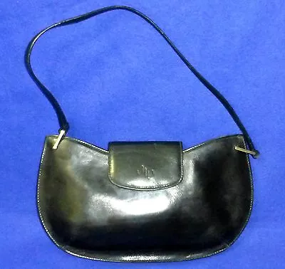 Monsac Leather Purse Thin  Black Handbag Shoulder Bag • $44.95